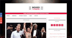 Desktop Screenshot of boxeotuesquina.com