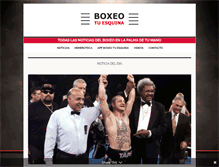Tablet Screenshot of boxeotuesquina.com